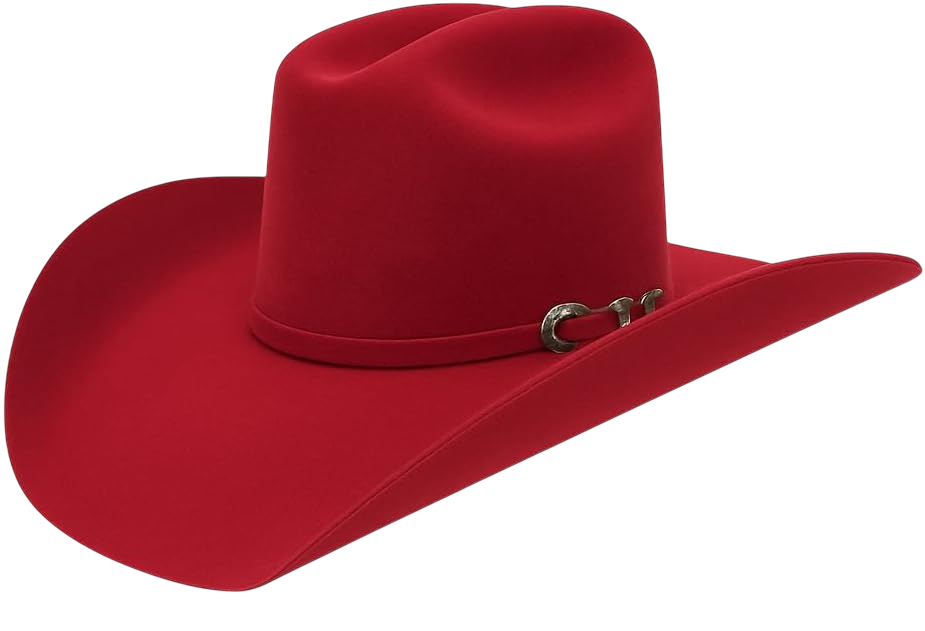 Tombstone Cowboy Felt Hat, Red